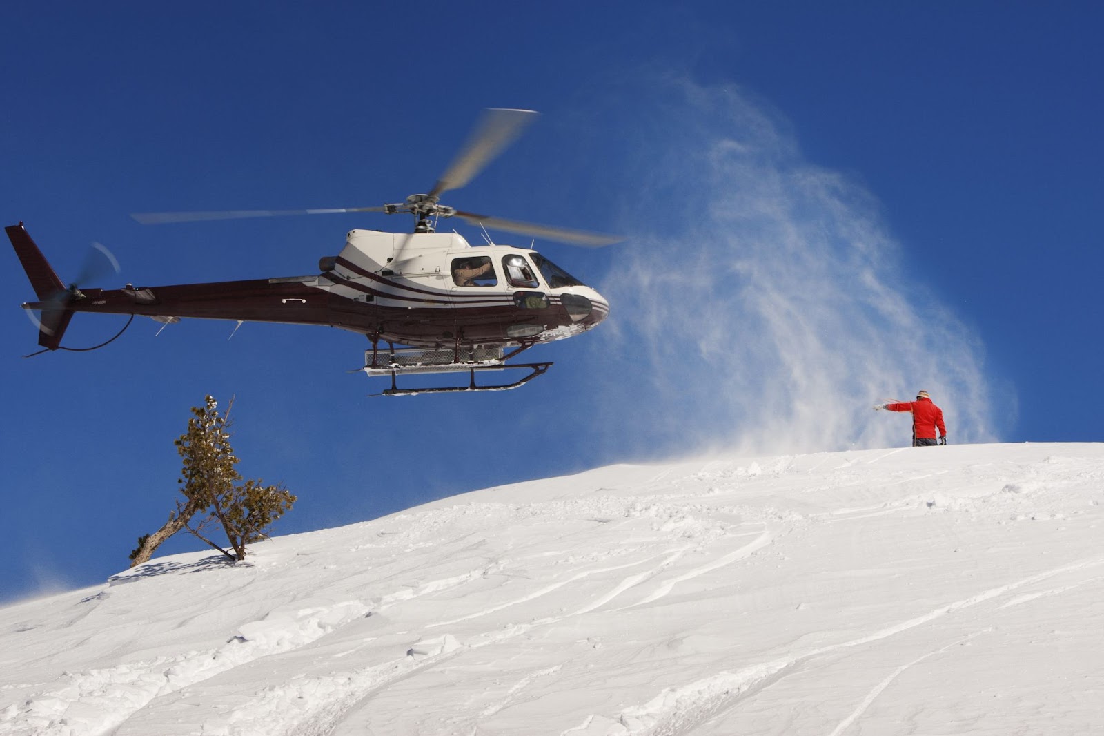 直升機滑雪(heli-skiing) 直升機滑雪(heli-skiing)